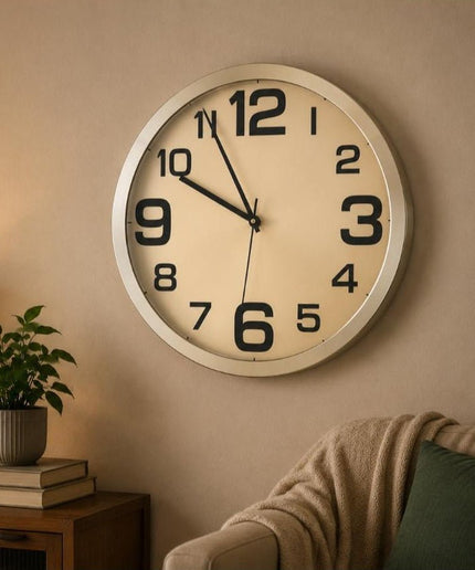 Neutral Tone Decorative Wall Clock