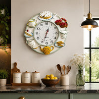 Playful Tea Party Wall Clock