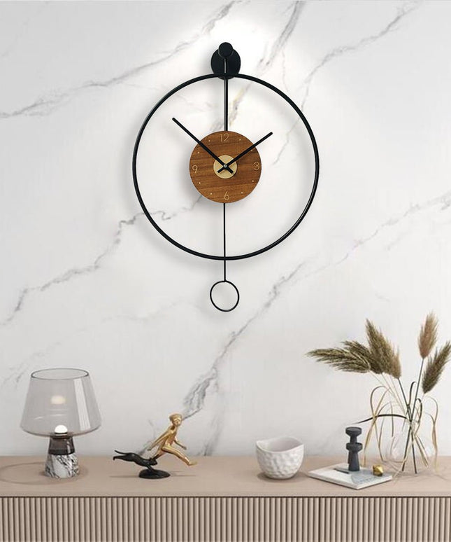 Round Metal Pendulum Clock