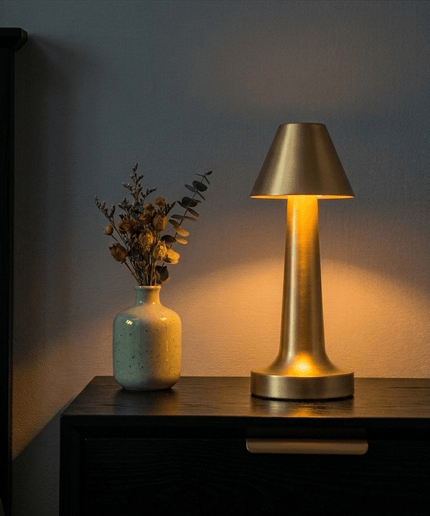 SleekAura Touch Table Lamp – Modern Rechargeable Lamp