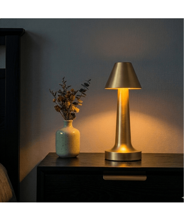 SleekAura Touch Table Lamp – Modern Rechargeable Lamp