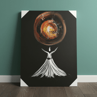 The Dervish and the Inner Light of Awakening| Handmade Canvas Wall Art