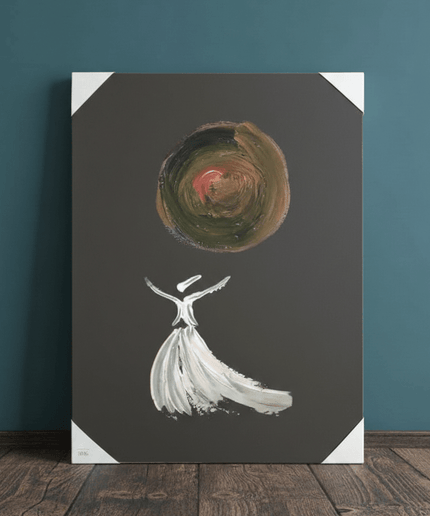 The Dervish and the Silent Universe | Handmade Canvas Wall Art