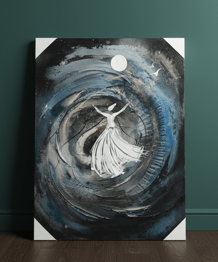The Dervish in Infinite Motion and Stillness| Canvas Wall Art