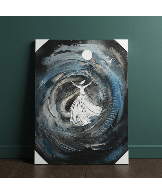 The Dervish in Infinite Motion and Stillness| Canvas Wall Art