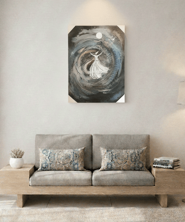 The Dervish in Infinite Motion and Stillness| Canvas Wall Art