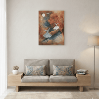 Whirling Dervishes Across the Path of Devotion| Handmade Canvas Wall Art